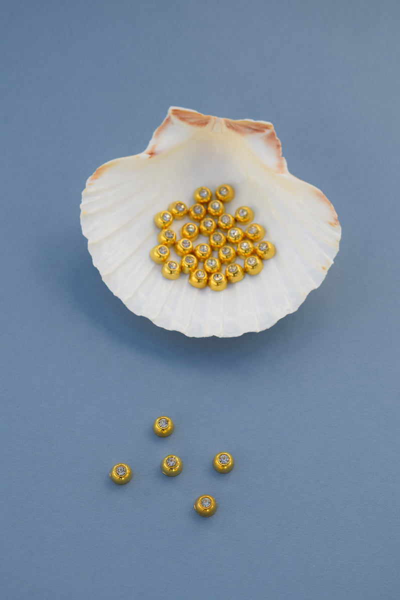 Gold Mini Rhinestones – For The Love Of Pearls
